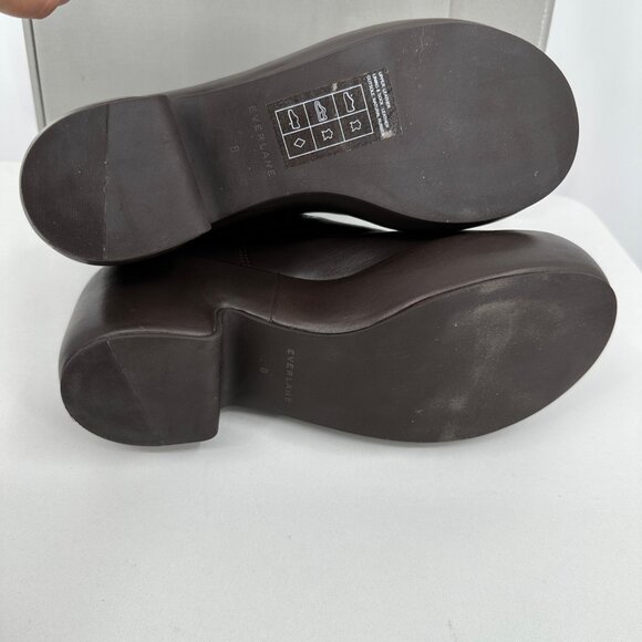 Everlane The Puffa Boot in Dark Brown size 8 Chelsea Ankle 3.25" Chunky Platform - Picture 7 of 8